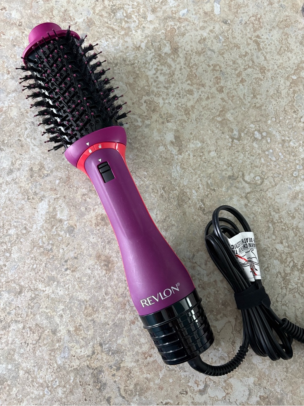 Revlon One-Step Hair Dryer and Volumizer RVDR5298 Purple & Black, Like New